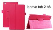 Δερματίνη Θήκη για Lenovo Tab 2 A8-50F (2015) Ροζ (OEM)